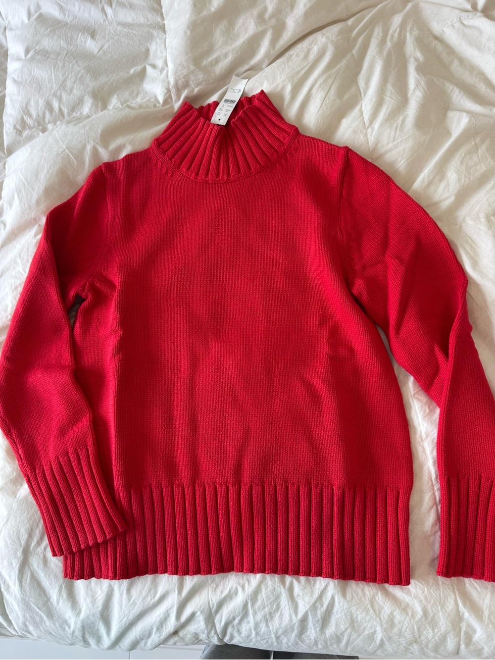 J. Crew Cotton Turtleneck Ribbed-Hem Women's Sweater